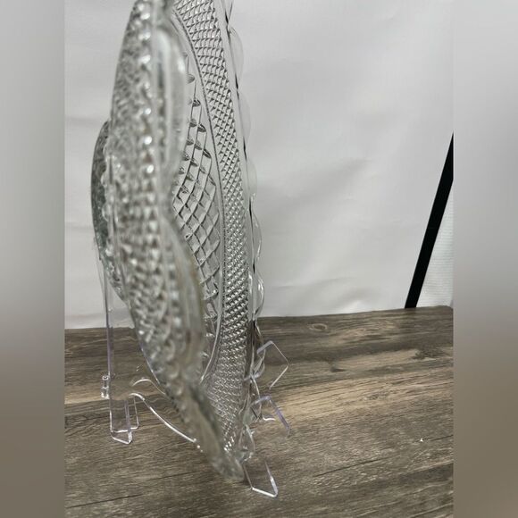 Vintage Anchor Hocking Wexford Clear Glass Scalloped Serving Bowl 12” - Picture 3 of 6